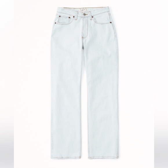 NWT Abercrombie Curve Love Mid Rise Baggy Jean 🤍 - Picture 5 of 6